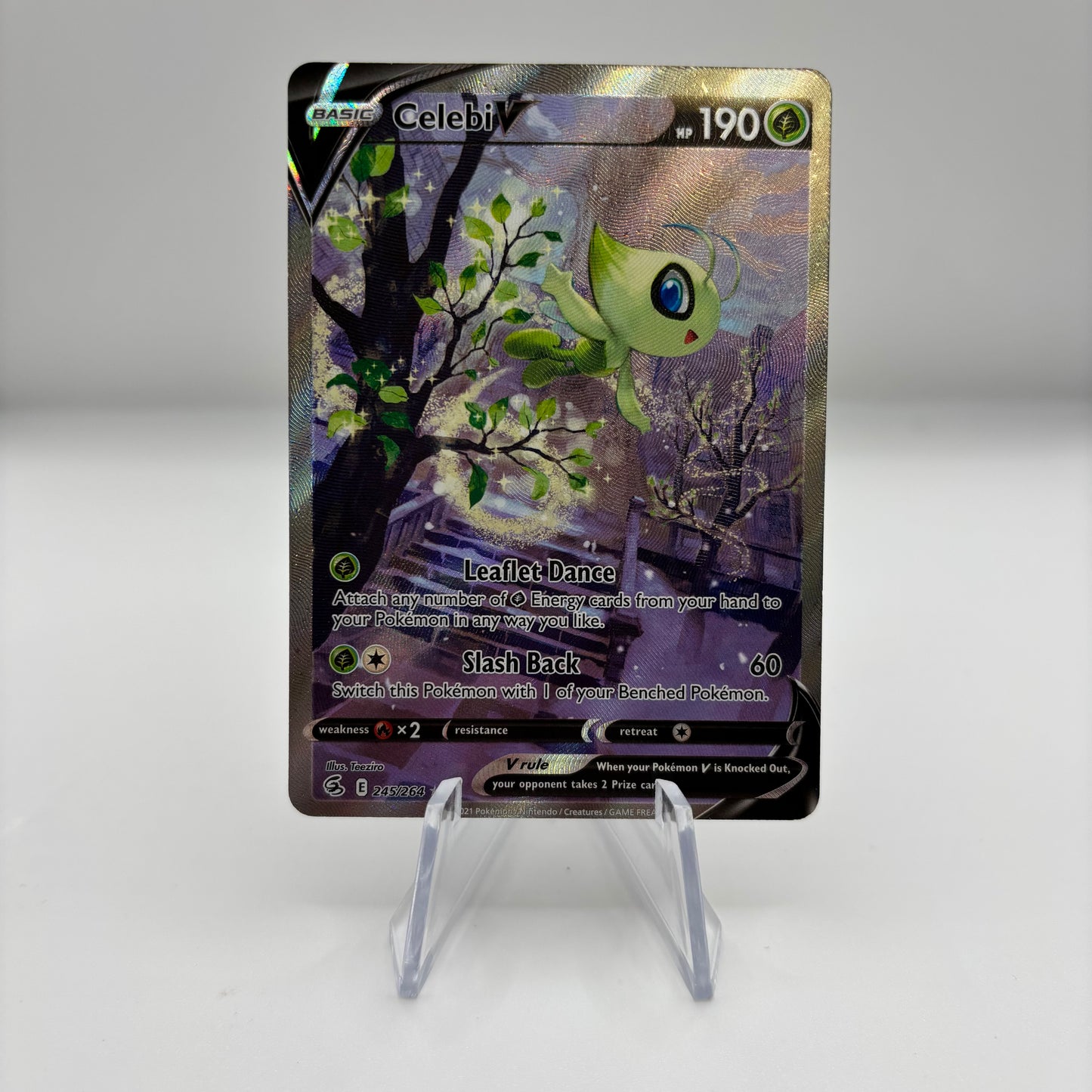 Celebi V (Alternate Full Art) - SWSH08: Fusion Strike single card