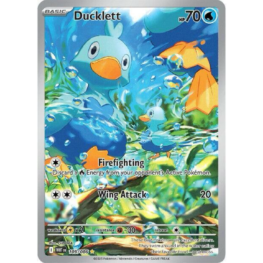 Ducklett - 109/086 - SV: White Flare Single Card