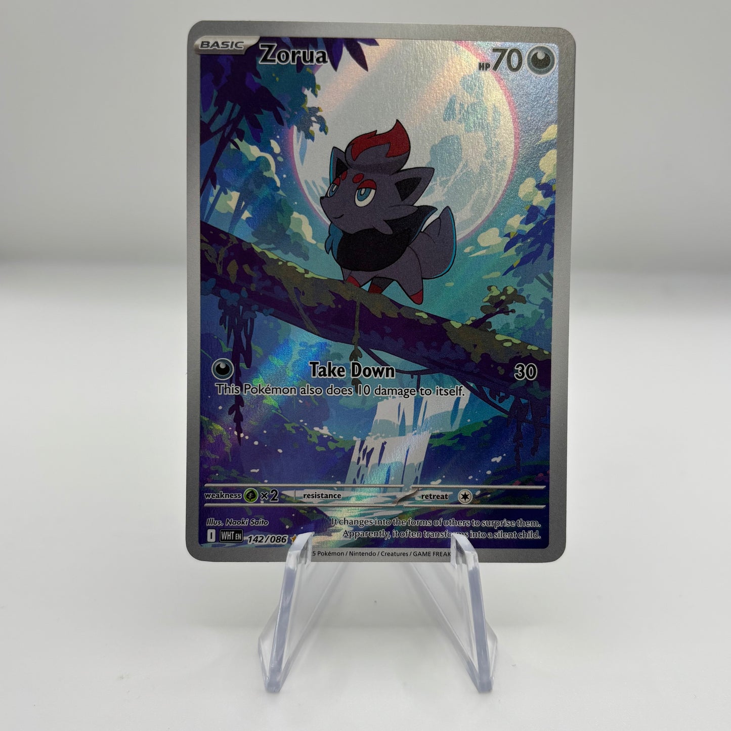 Zorua - 142/086 - SV: White Flare single card