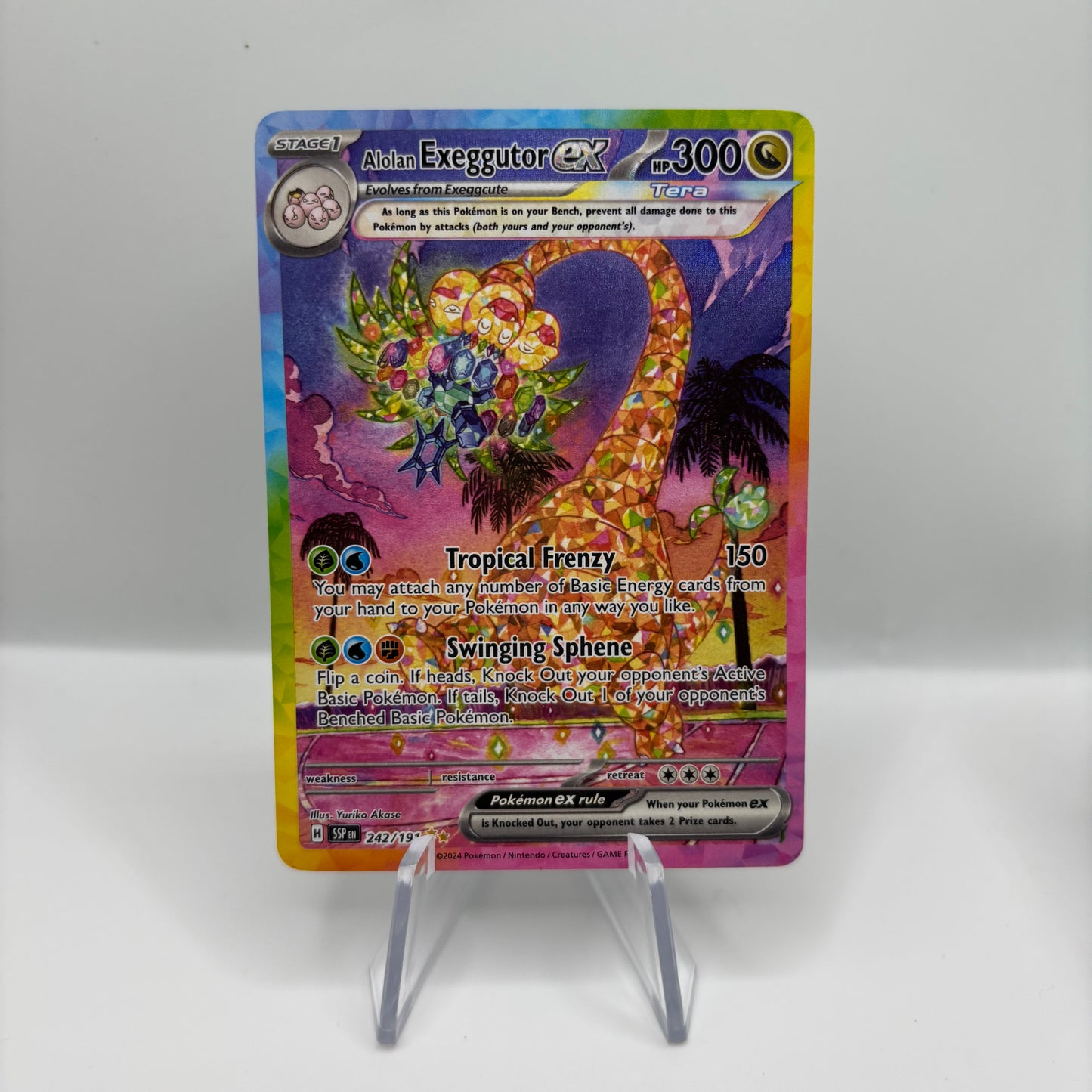 Alolan Exeggutor ex - 242/191 - SV08: Surging Sparks Single Card