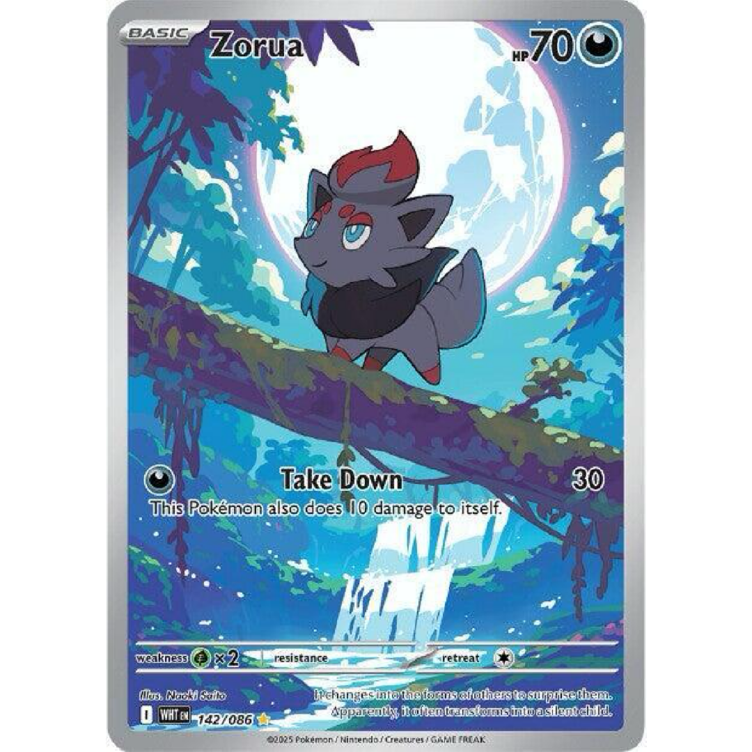 Zorua - 142/086 - SV: White Flare single card