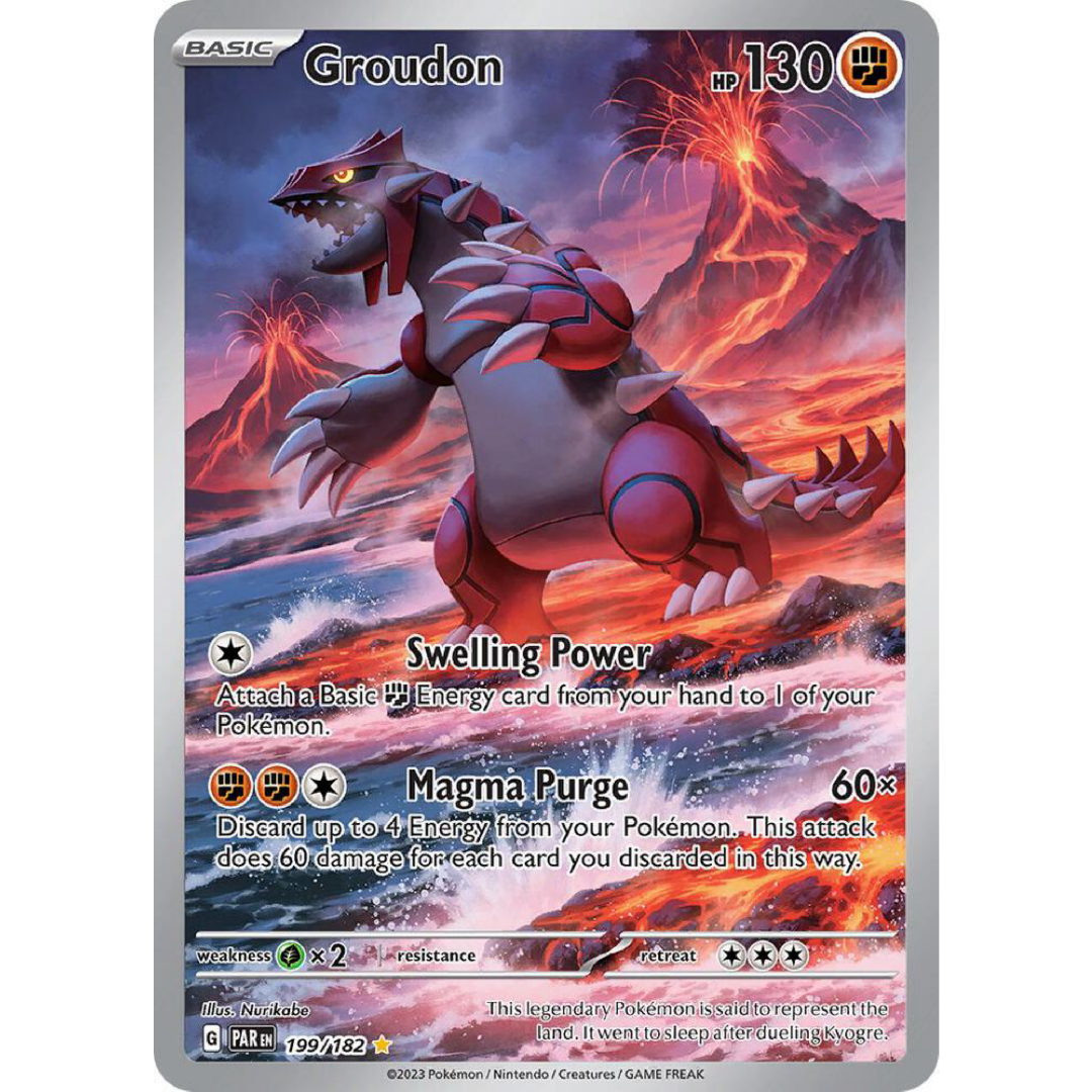 Groudon - 199/182 - SV04: Paradox Rift single card