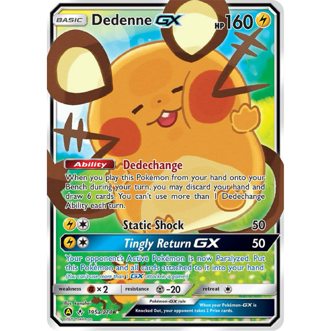 Dedenne GX - 195a/214 - Alternate Art PR single card