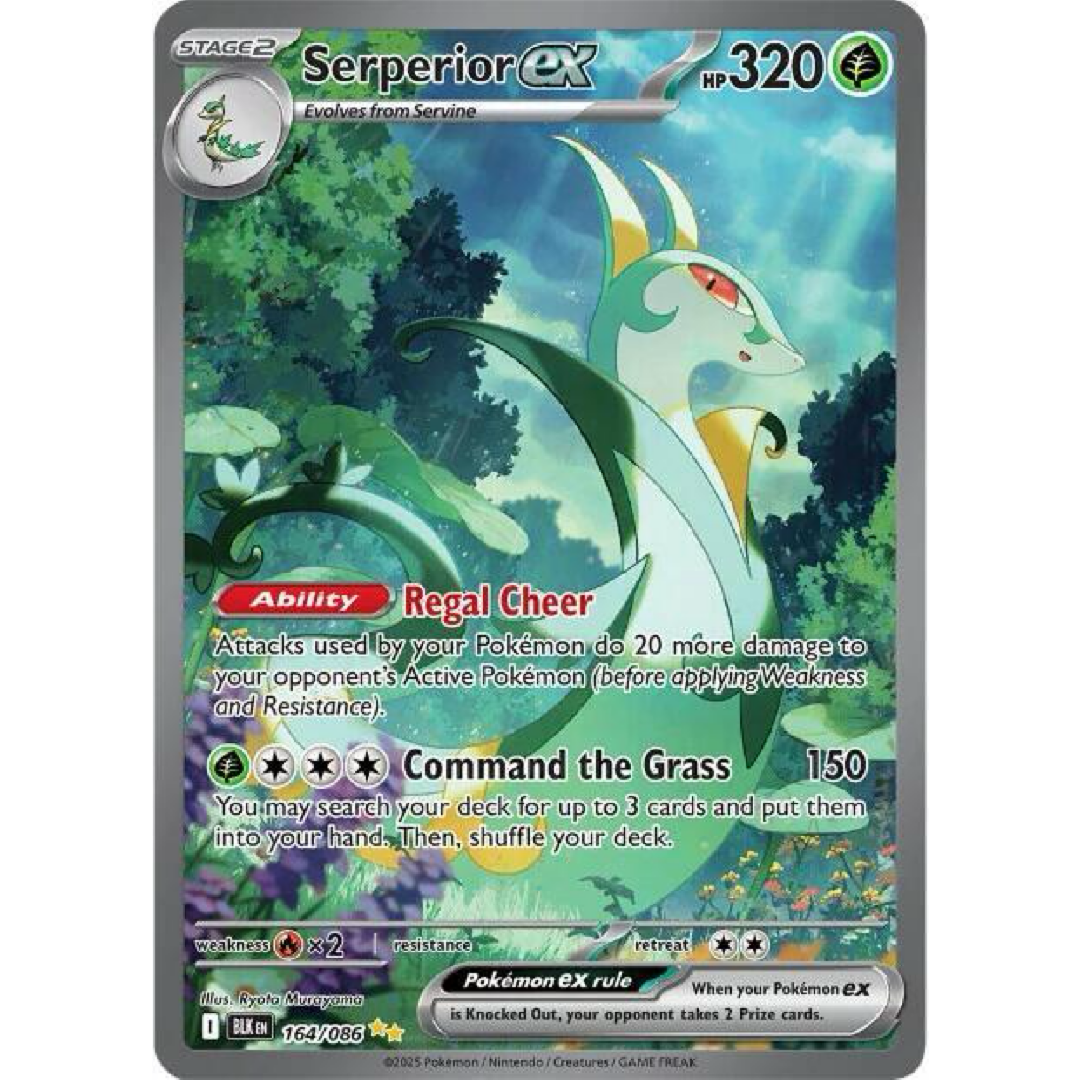 Serperior ex - 164/086 - SV: Black Bolt Single Card