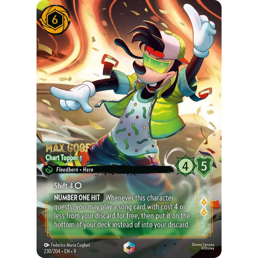 Max Goofy - Chart Topper (Enchanted) - Fabled Single Card