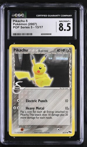 Pikachu Delta Species 13/17 NEAR MINT 8.5 CGC