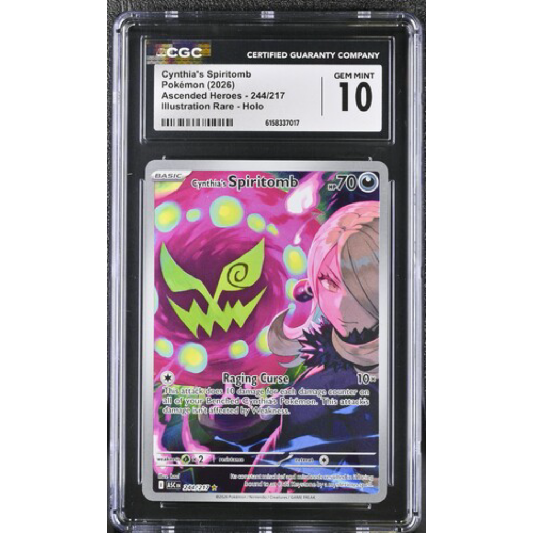 Cynthia’s Spiritomb Ascended Heroes 244/217 CGC GEM MINT 10