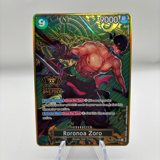 Roronoa Zoro (One Piece Japanese Version 2nd Anniversary Set) single card