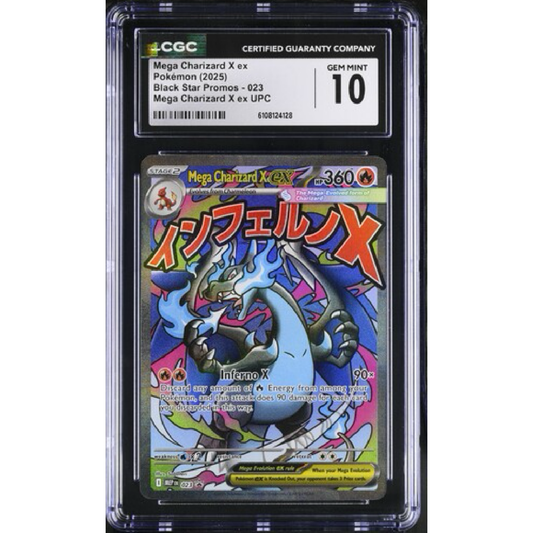 Mega Charizard X Ex Black Star PR 023 CGC GEM MINT 10