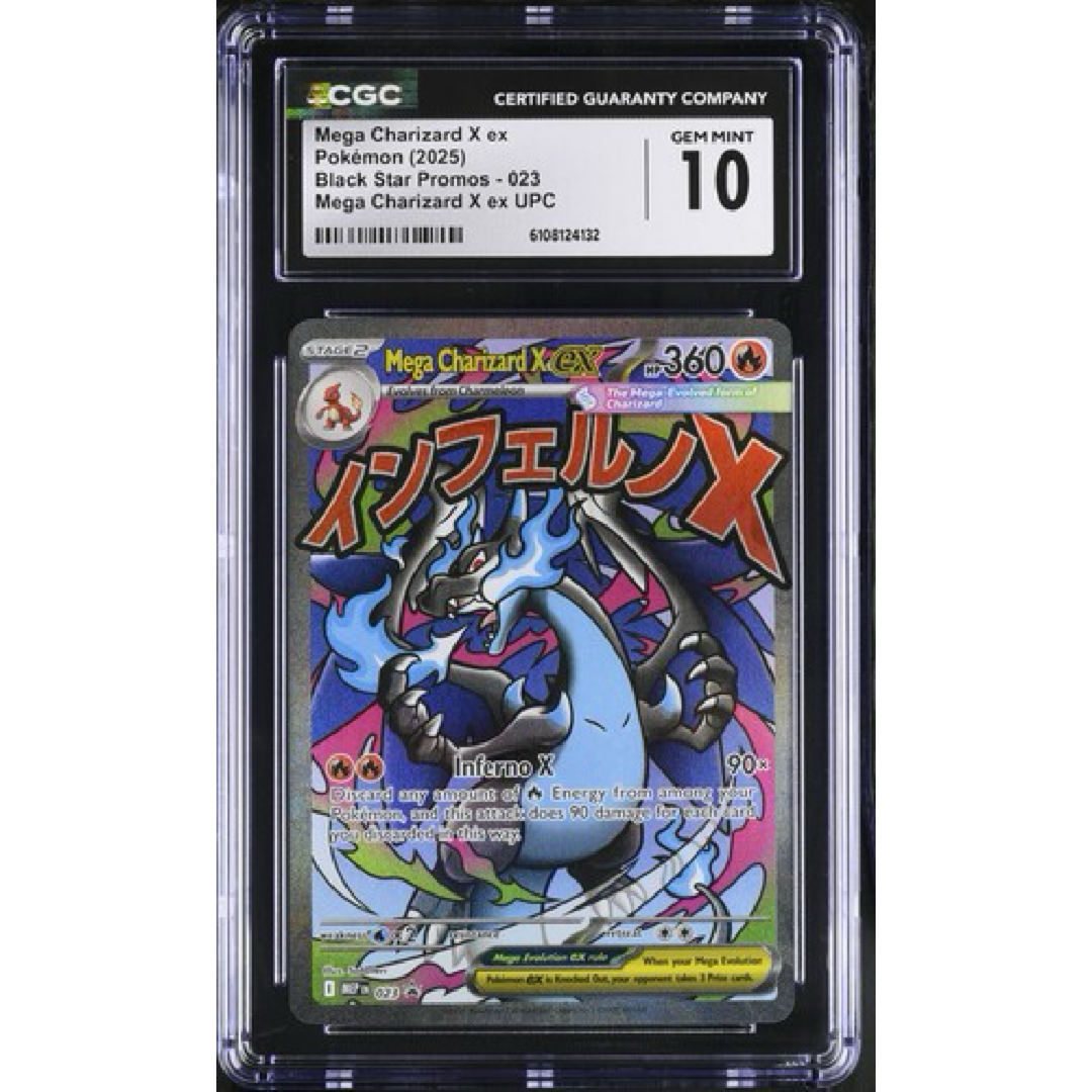 Mega Charizard X Ex Black Star PR 023 CGC GEM MINT 10