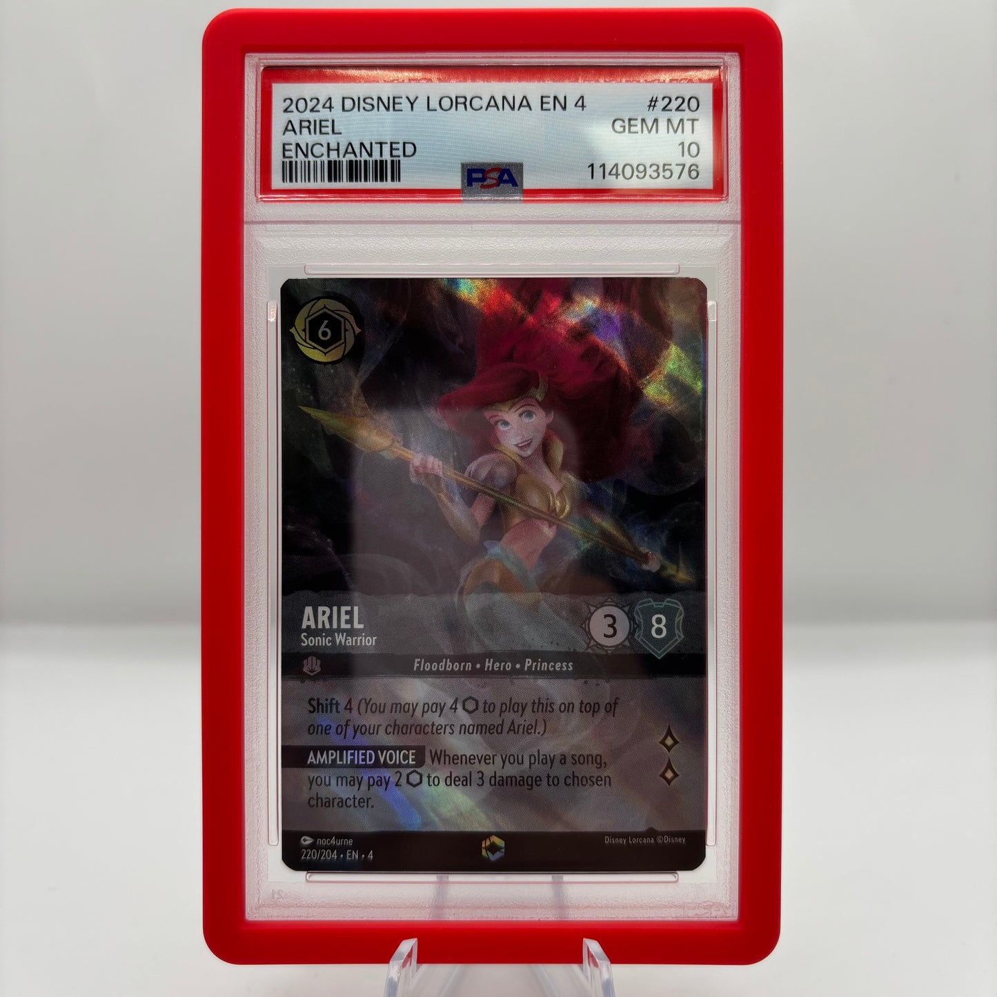 2024 DISNEY LORCANA EN 4-URSULA'S RETURN #220 ARIEL ENCHANTED