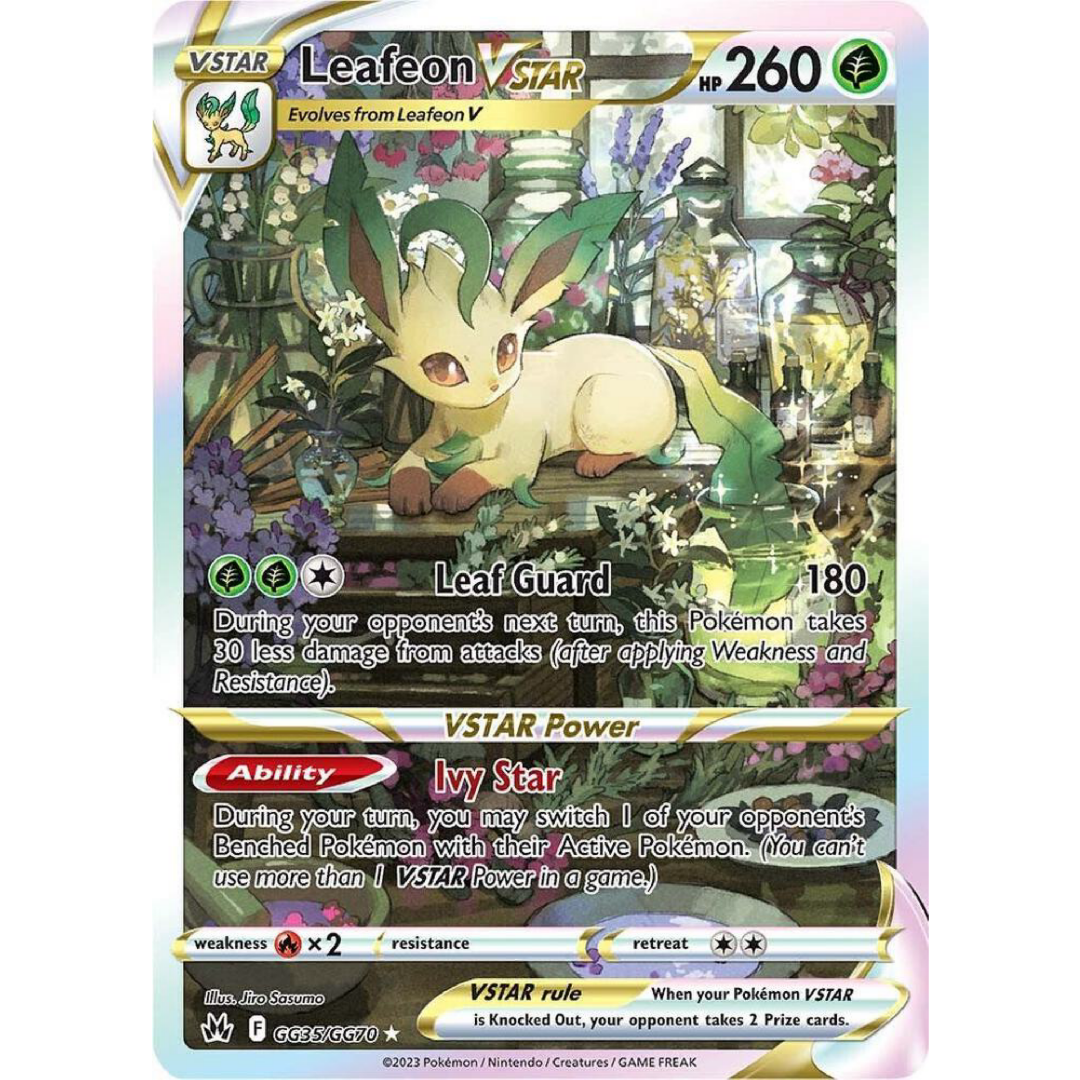 Leafeon VSTAR - Crown Zenith: Galarian Gallery Single Card