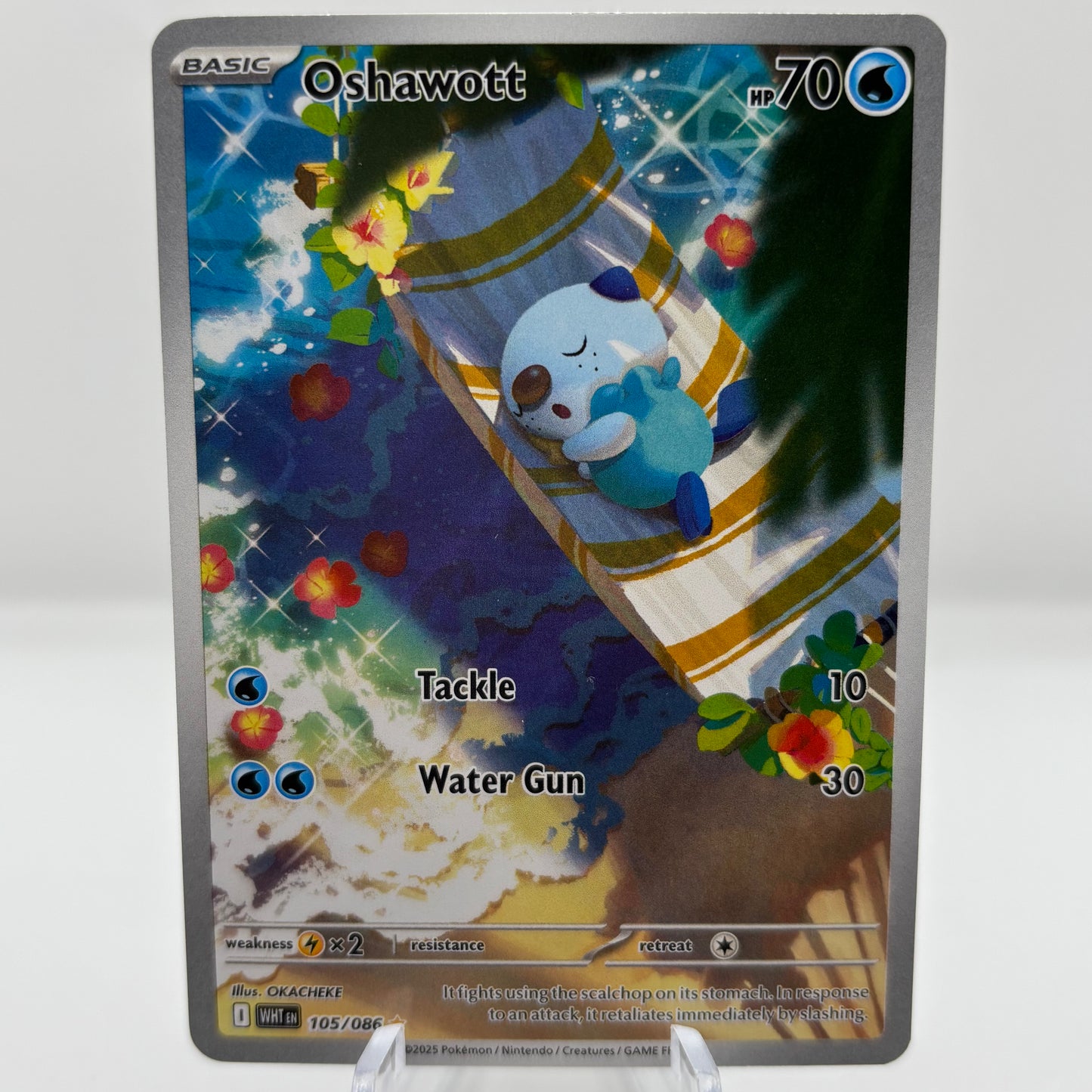 Oshawott - 105/086 - SV: White Flare single card