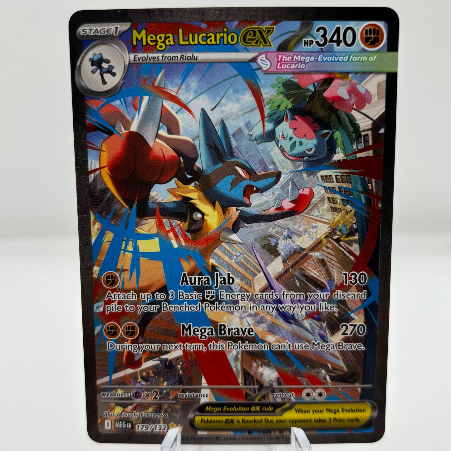 Mega Lucario ex - 179/132 - ME01: Mega Evolution single card