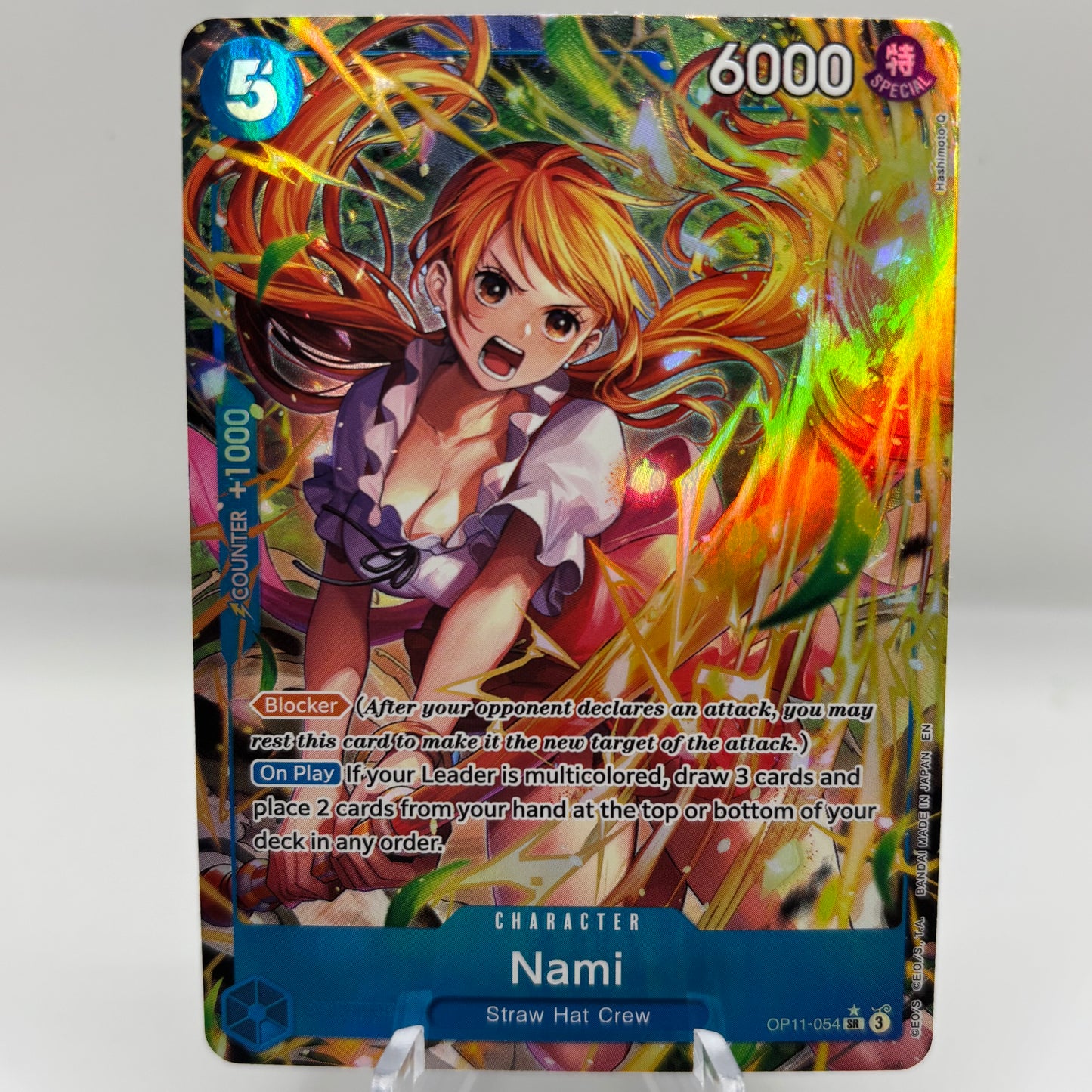 Nami (054) (Alternate Art) - A Fist of Divine Speed (OP11) single card