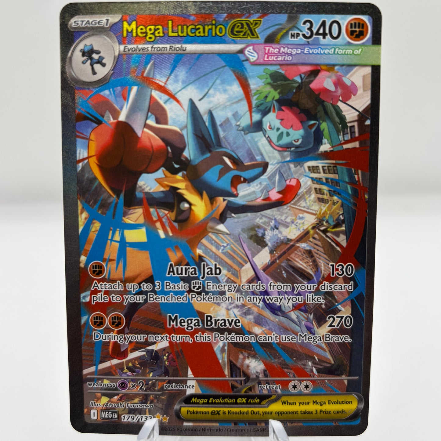 Mega Lucario ex - 179/132 - Mega Evolution single card