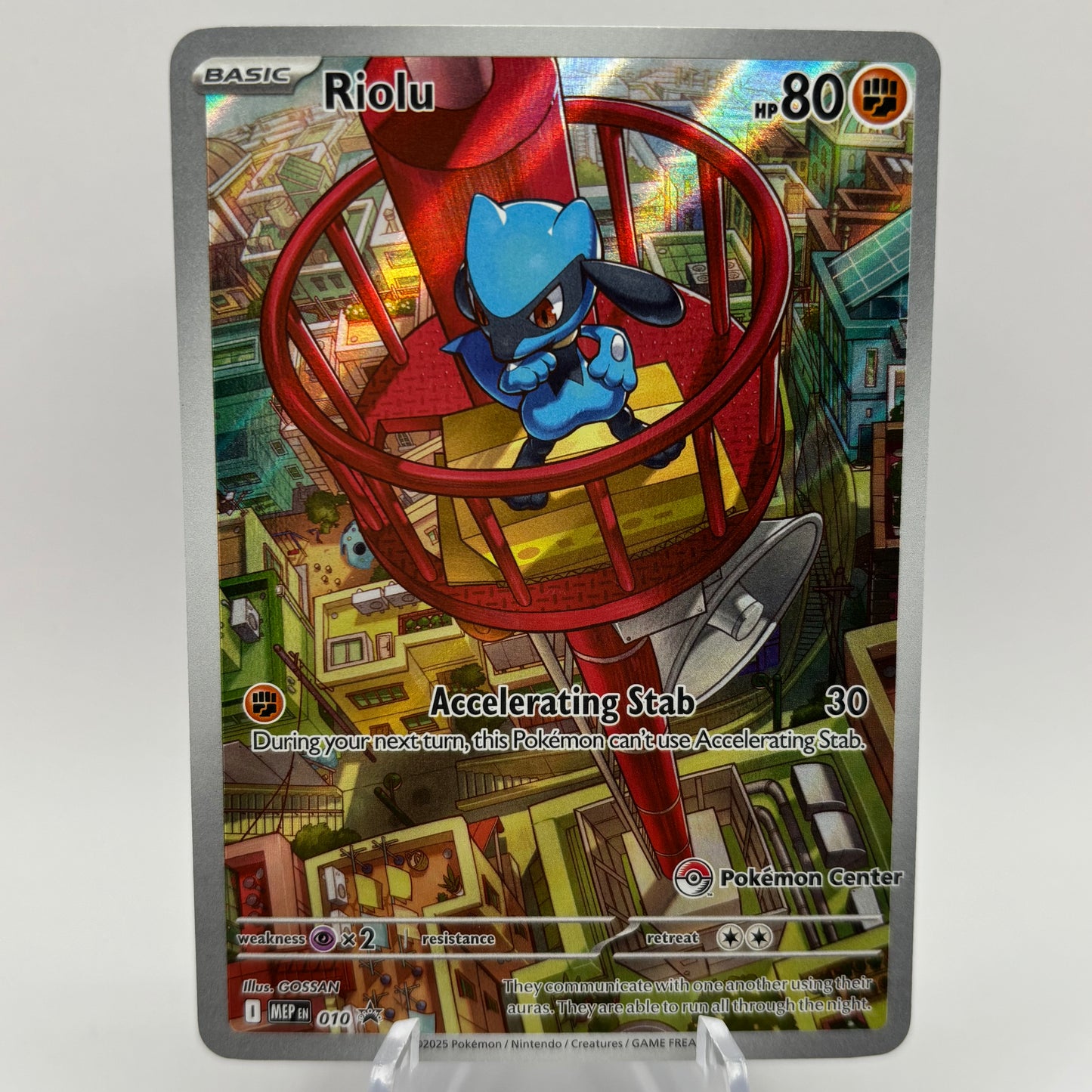 Riolu - 010 - Stamped Pokemon Center Mega Evolution PR