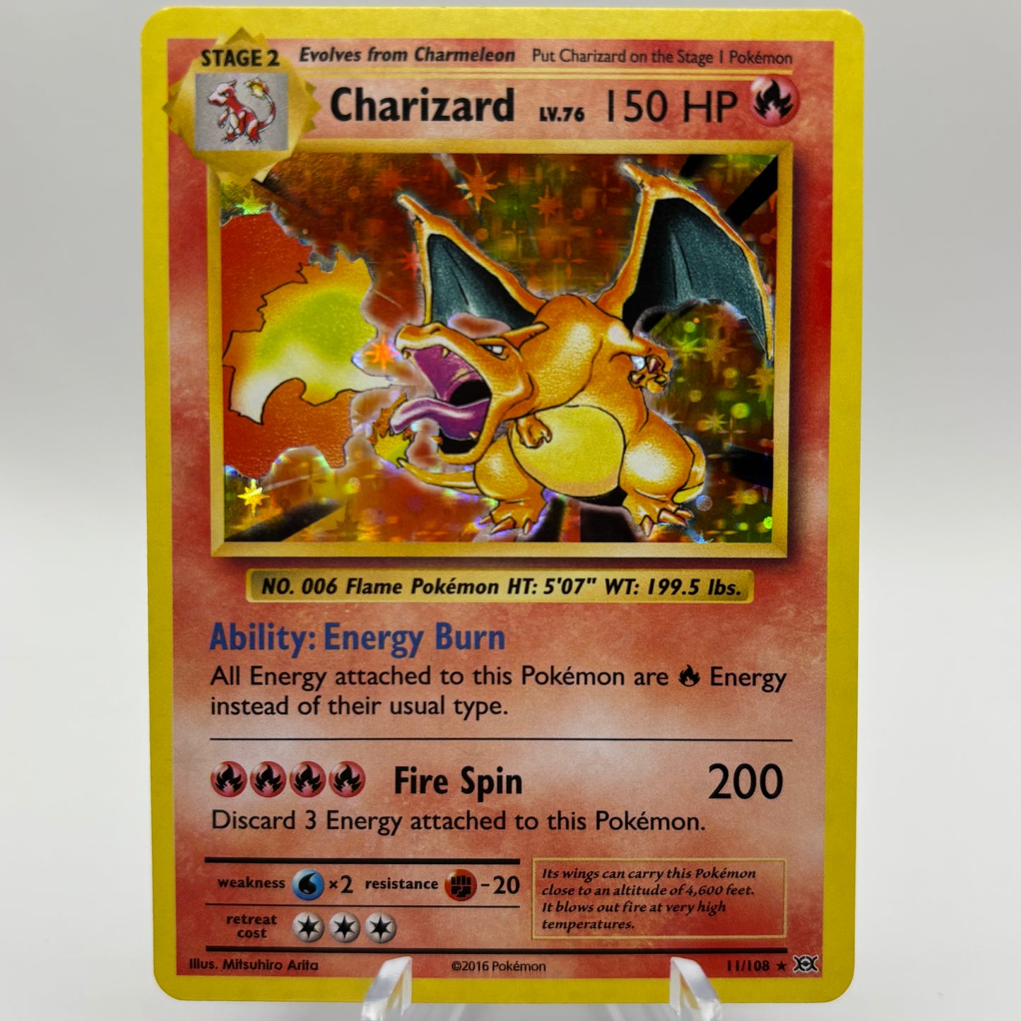 Charizard - XY - Evolutions single card Lightly Played