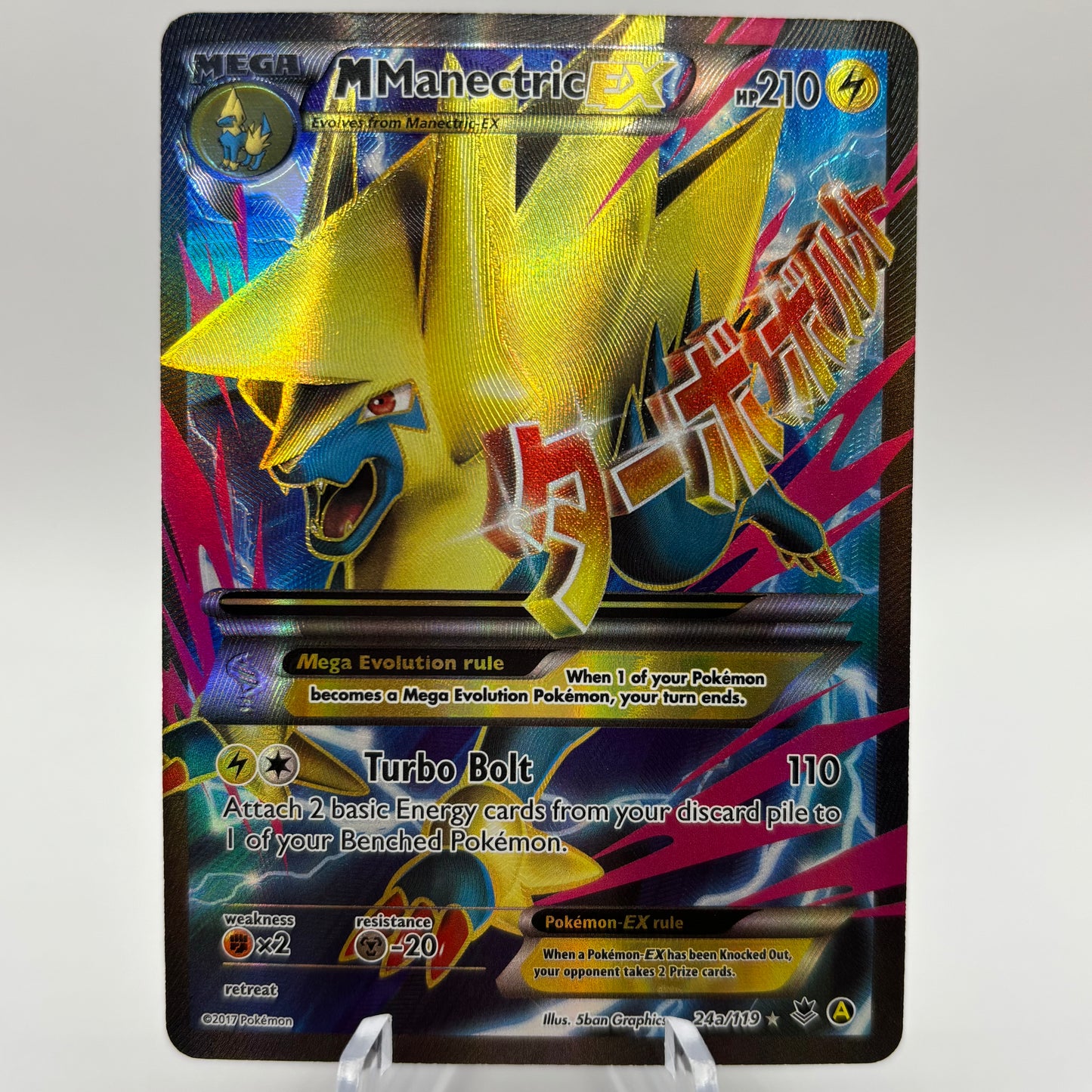 M Manectric EX - 24a/119 - Alternate Art Pr single card