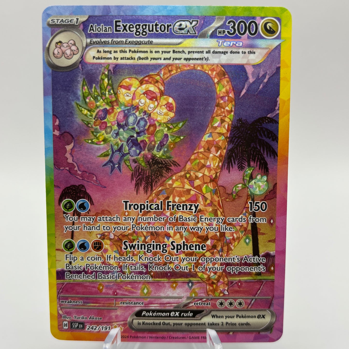 Alolan Exeggutor ex - 242/191 - SV08: Surging Sparks single card