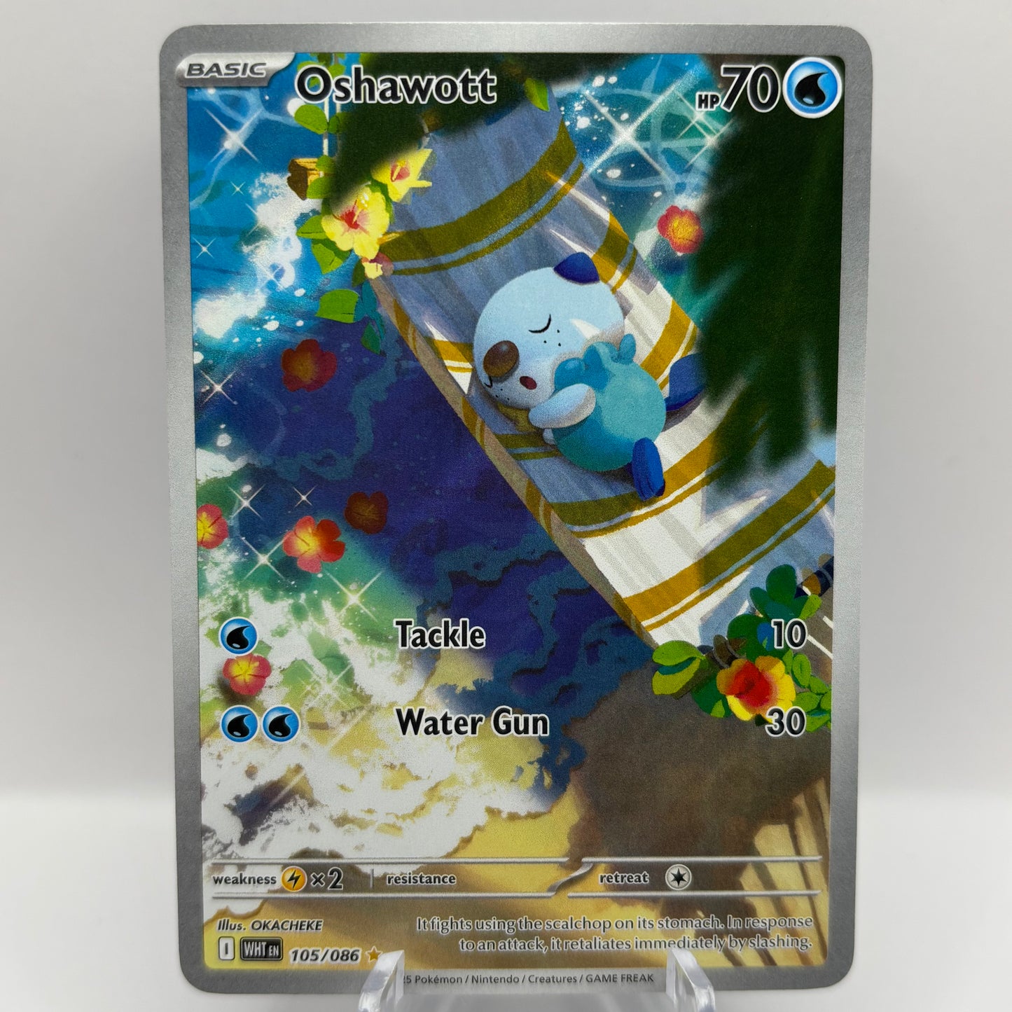 Oshawott - 105/086 - SV: White Flare Single Card