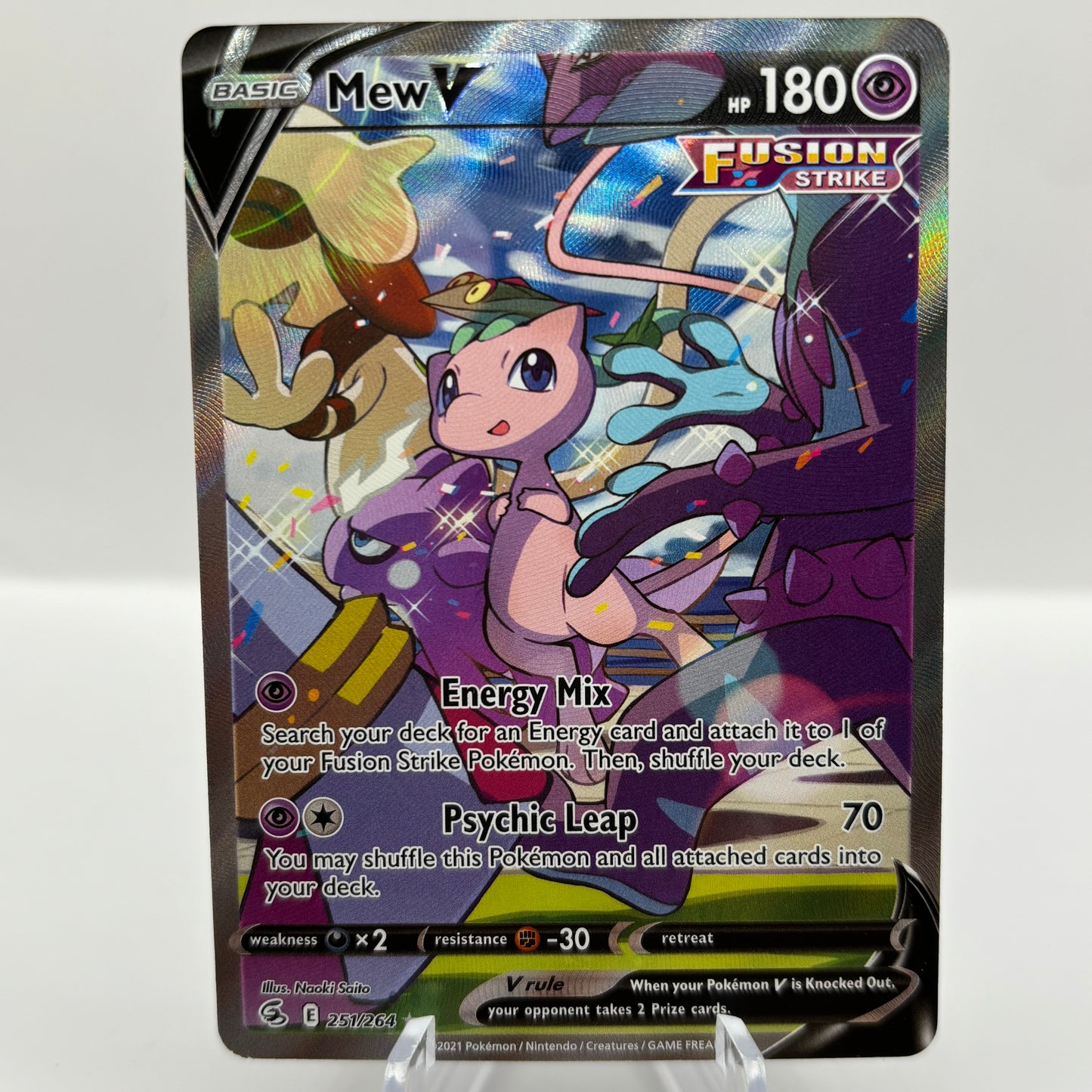 Mew V (Alternate Full Art) - SWSH08: Fusion Strike single card