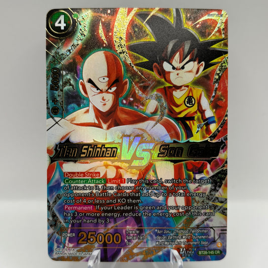 Tien Shinhan VS Son Goku - Prismatic Clash Single Card