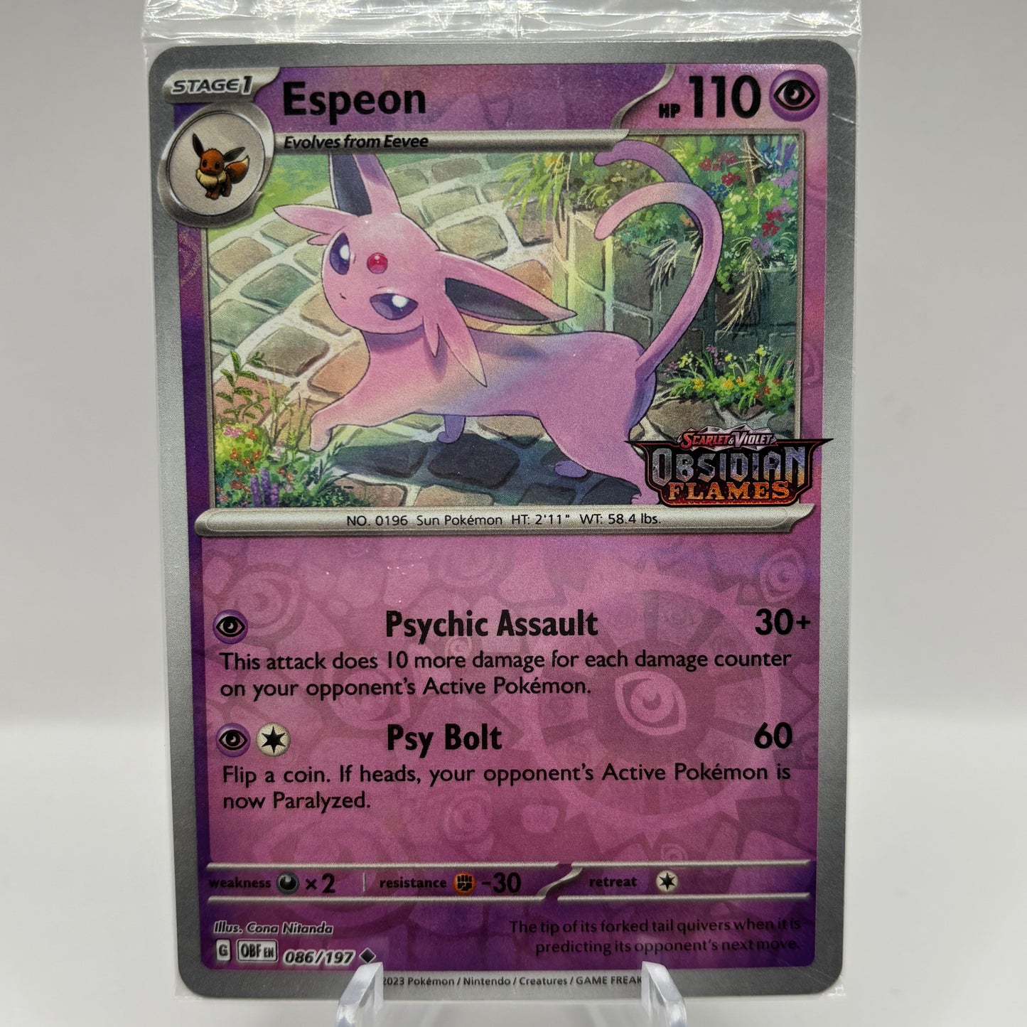 Espeon - SV03: Obsidian Flames Single Card PR