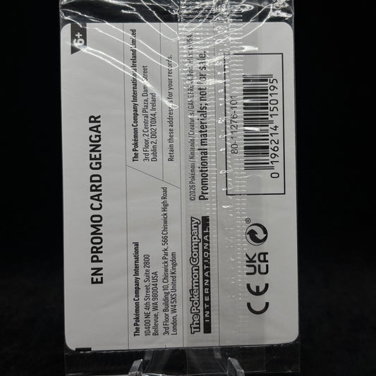 Gengar (Cosmos Holo) (Gamestop Exclusive) *Sealed* Single Card