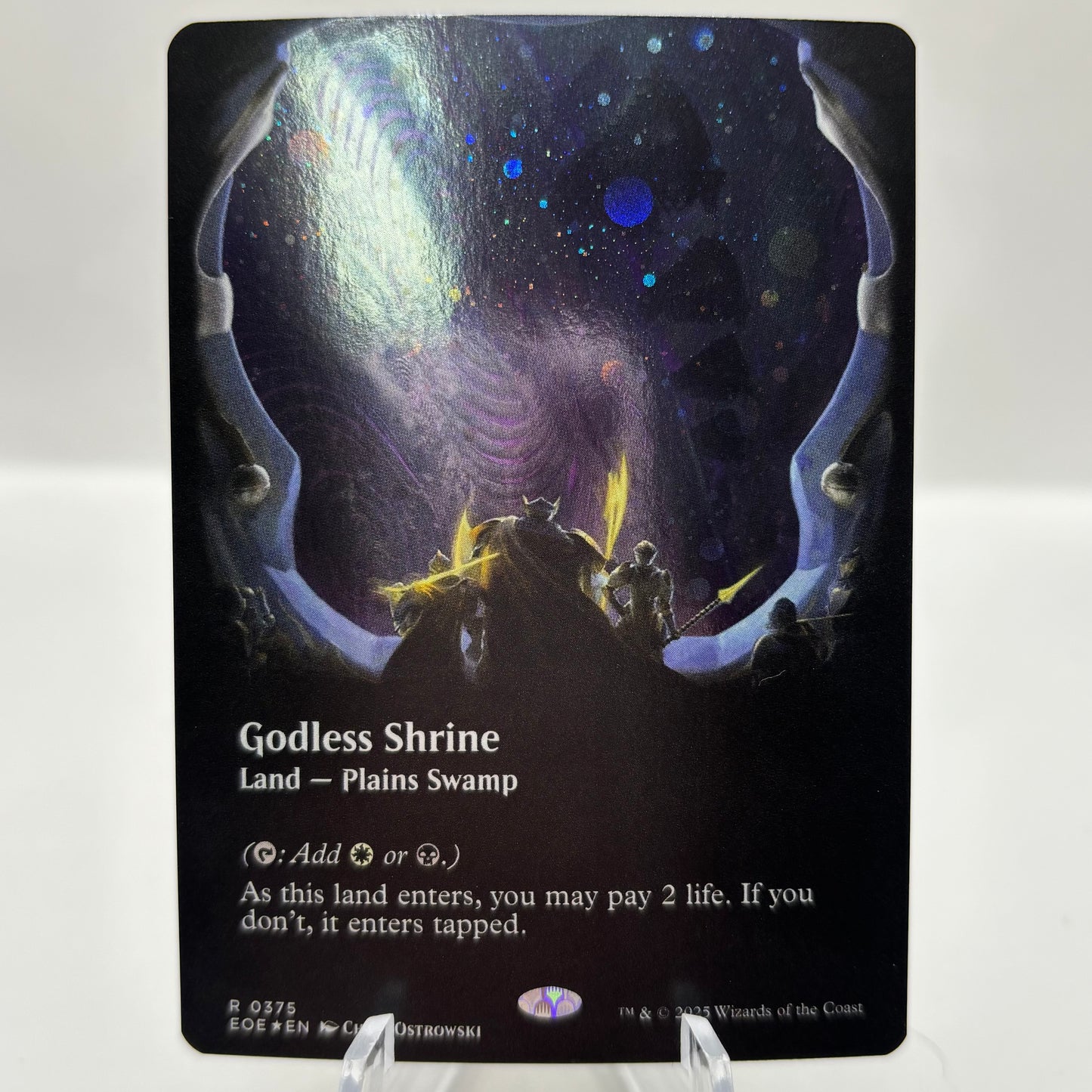 Godless Shrine (Borderless) (Galaxy Foil) - Edge of Eternities single card