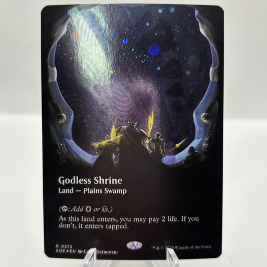 Godless Shrine (Borderless) (Galaxy Foil) - Edge of Eternities single card