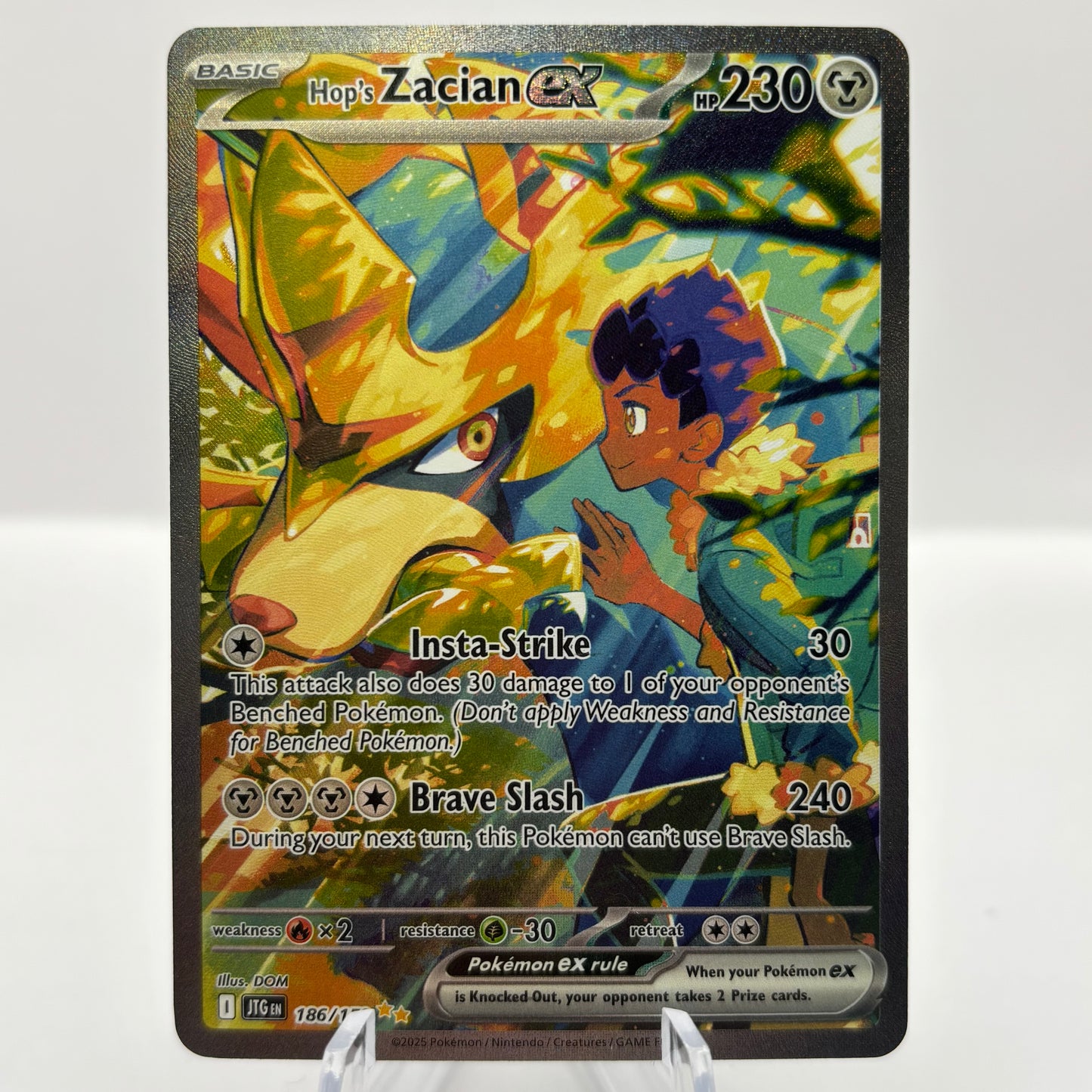 Hop's Zacian ex - 186/159 - SV09: Journey Together single card