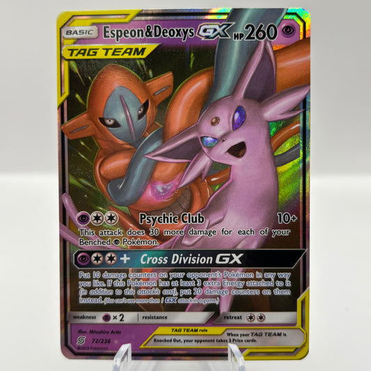 Espeon & Deoxys GX - SM - Unified Minds single card