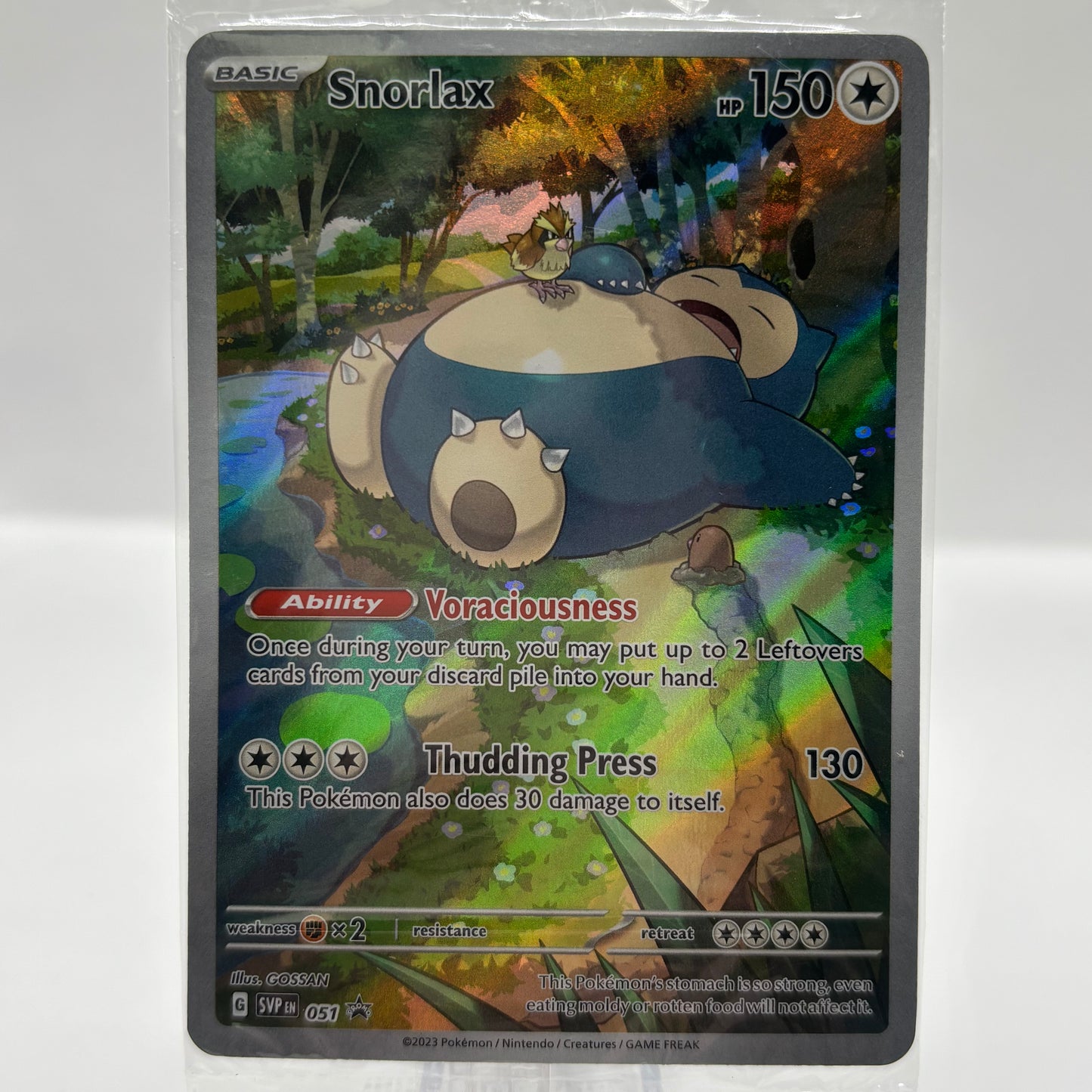 Snorlax - 051 - SV: Scarlet & Violet sealed PR single card