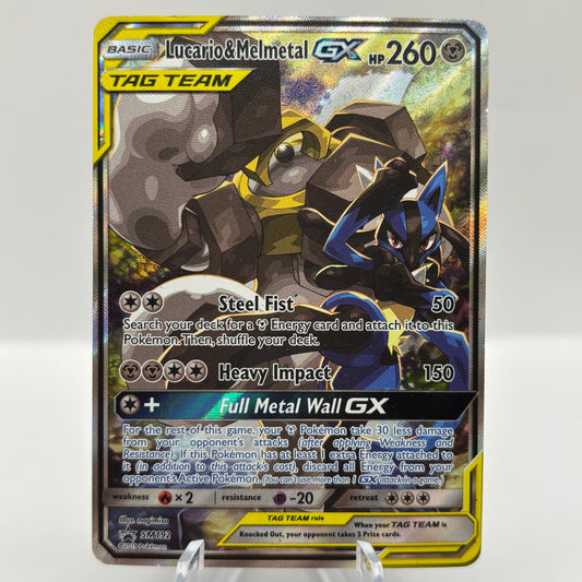 Damaged Lucario & Melmetal GX - SM192 single card