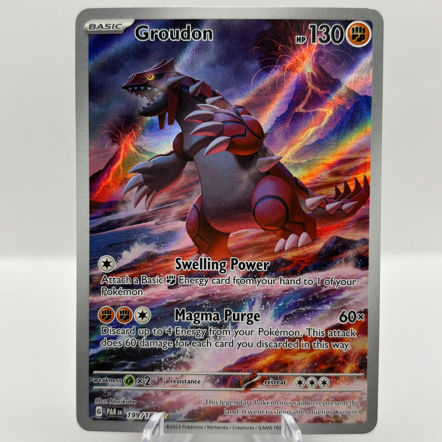 Groudon - 199/182 - SV04: Paradox Rift single card