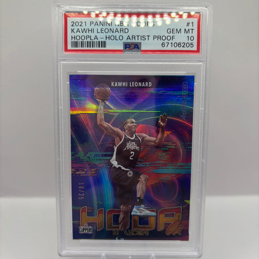 2021 PANINI NBA HOOPS HOOPLA #1 KAWHI LEONARD HOOPLA-HOLO ARTIST PROOF