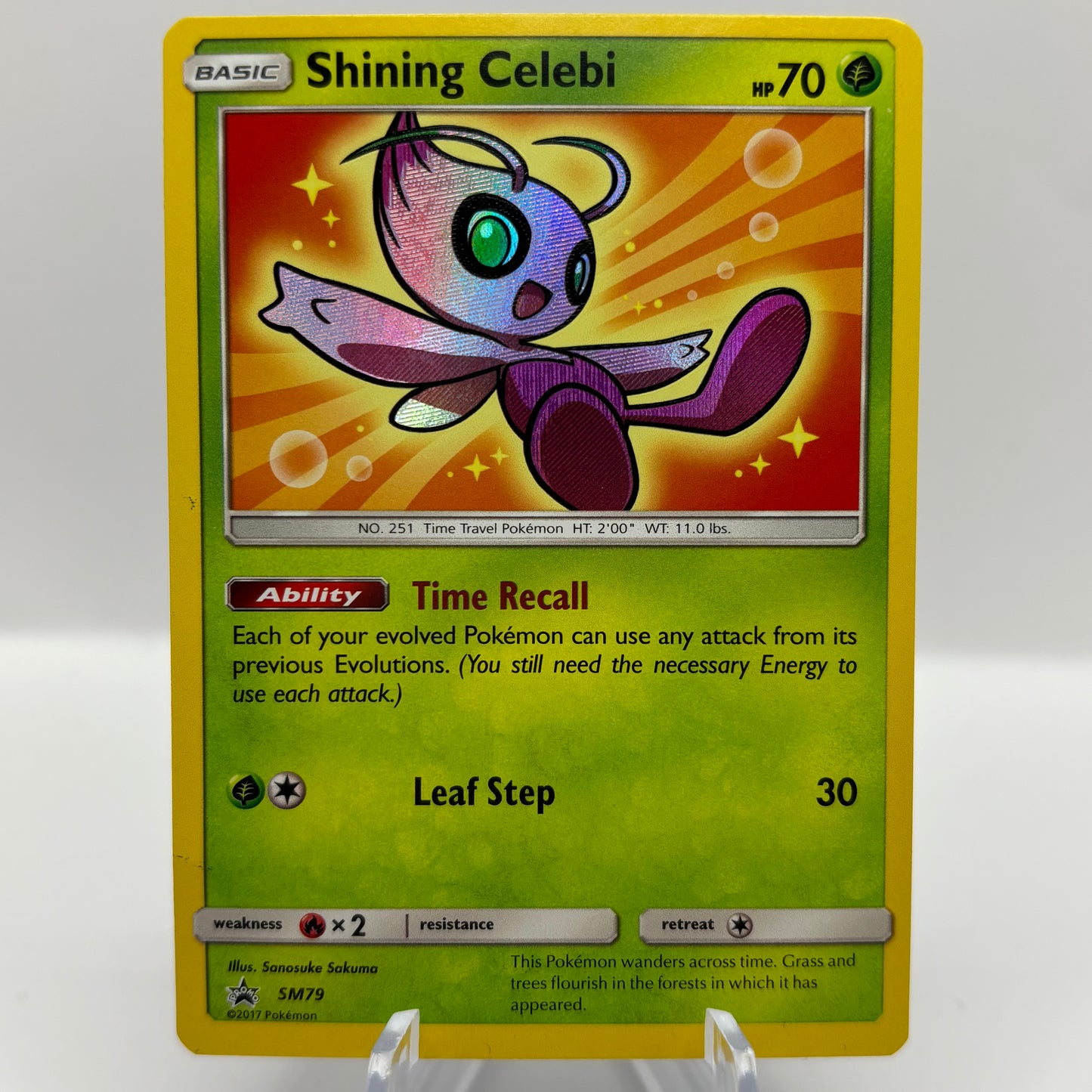 Shining Celebi - SM79 - SM Pr single card