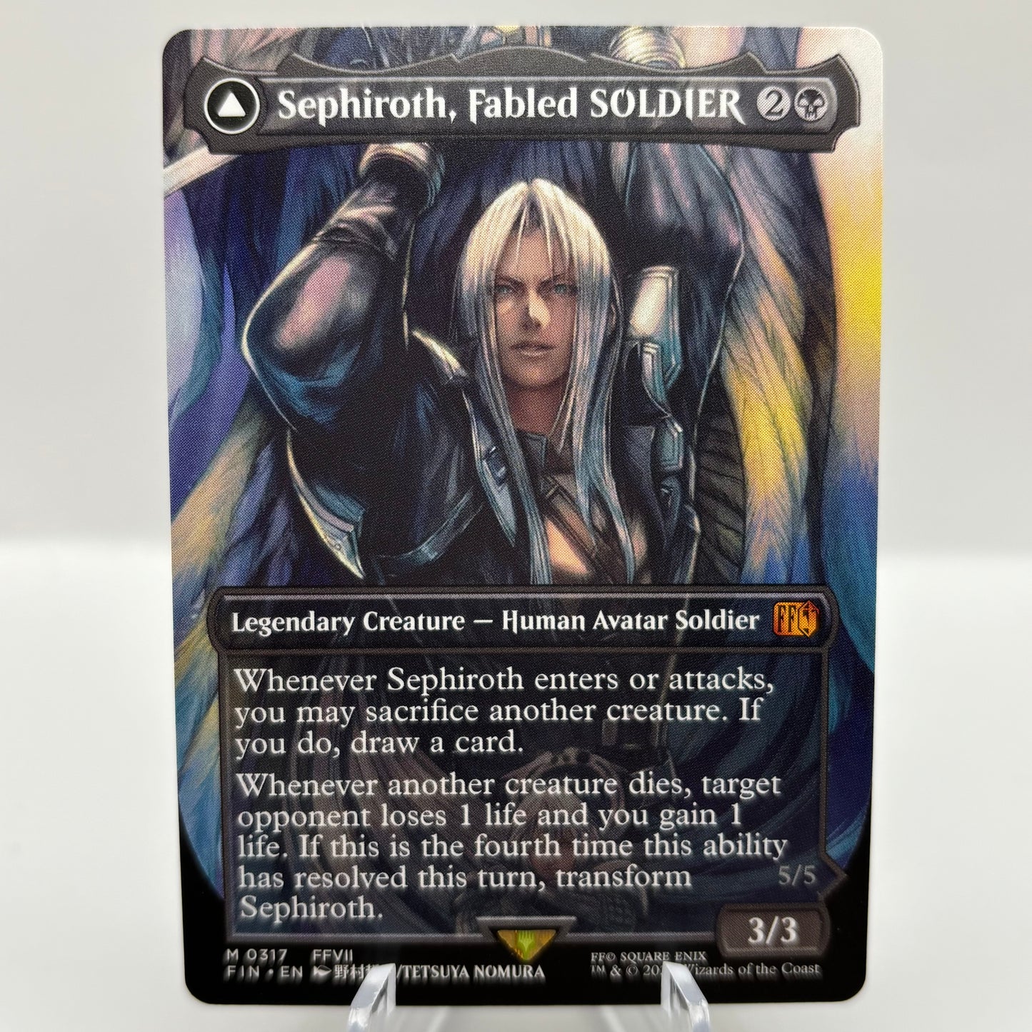 Sephiroth, Fabled SOLDIER (0317) (Borderless Normal) single card