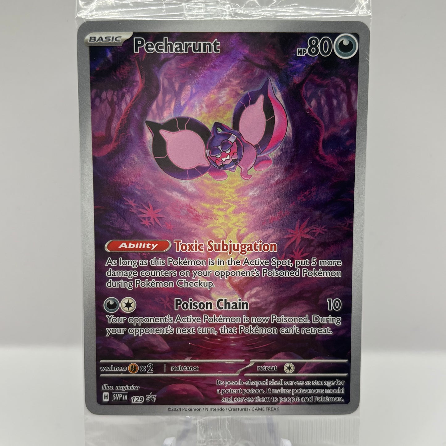Pecharunt - 129 - SV: Scarlet & Violet - sealed PR Single Card