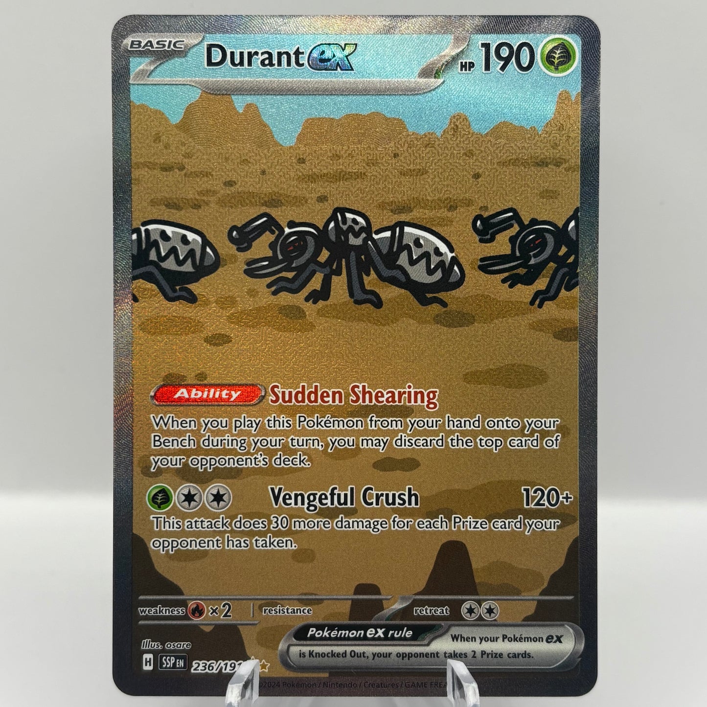 Durant ex - 236/191 - SV08: Surging Sparks Single Card