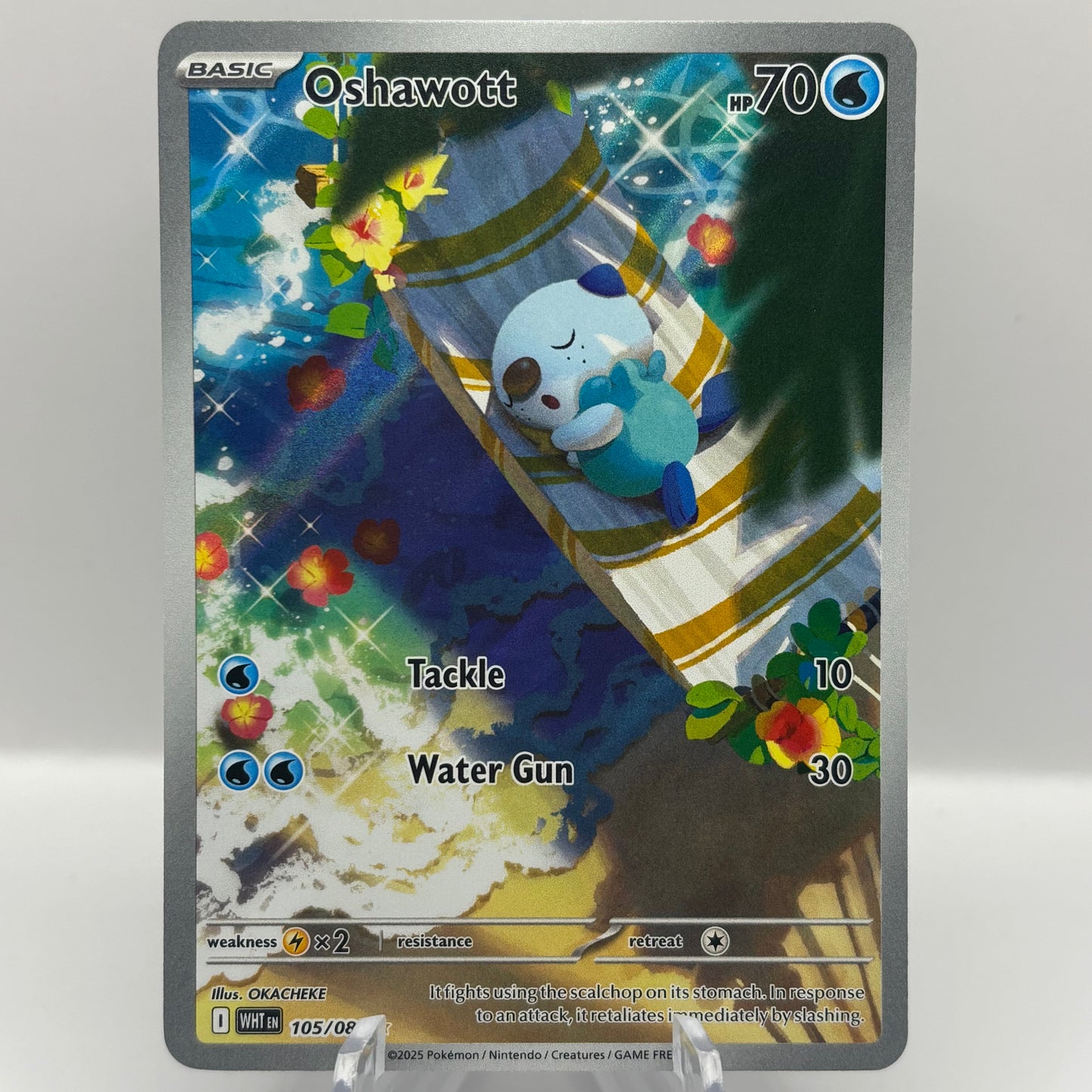 Oshawott - 105/086 - SV: White Flare Single Card
