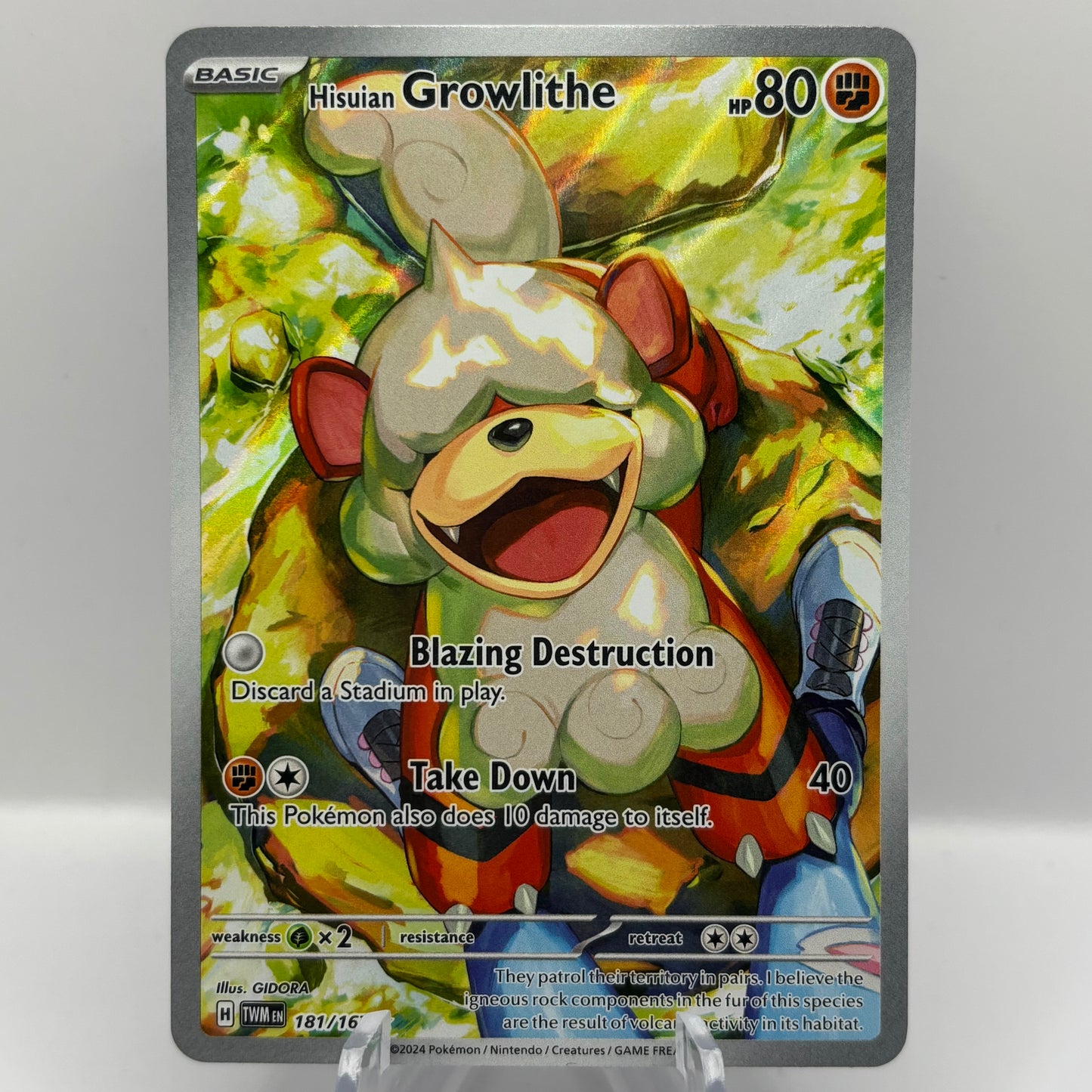 167 Hisuian Growlithe - 181/167 - SV06: Twilight Masquerade Single Card