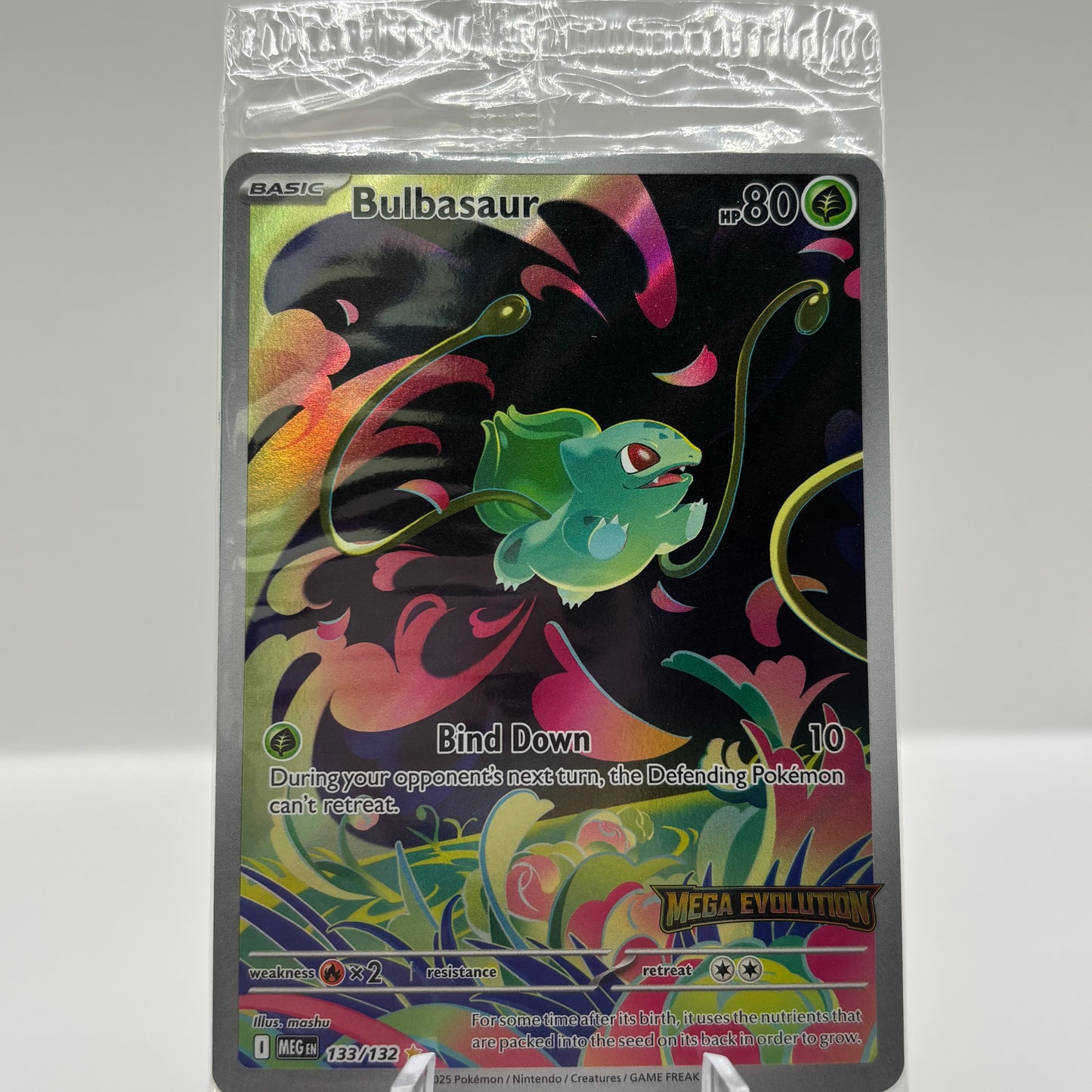 Bulbasaur - 133/132 (Mega Evolution Stamped Promo) (Sealed)