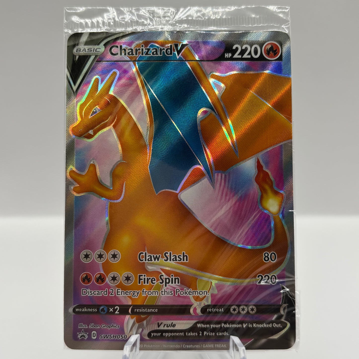 Charizard V - SWSH050 - SWSH: Sword & Shield Promo (Sealed)