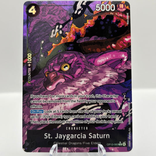 St. Jaygarcia Saturn (Alternate Art) - Carrying On His Will