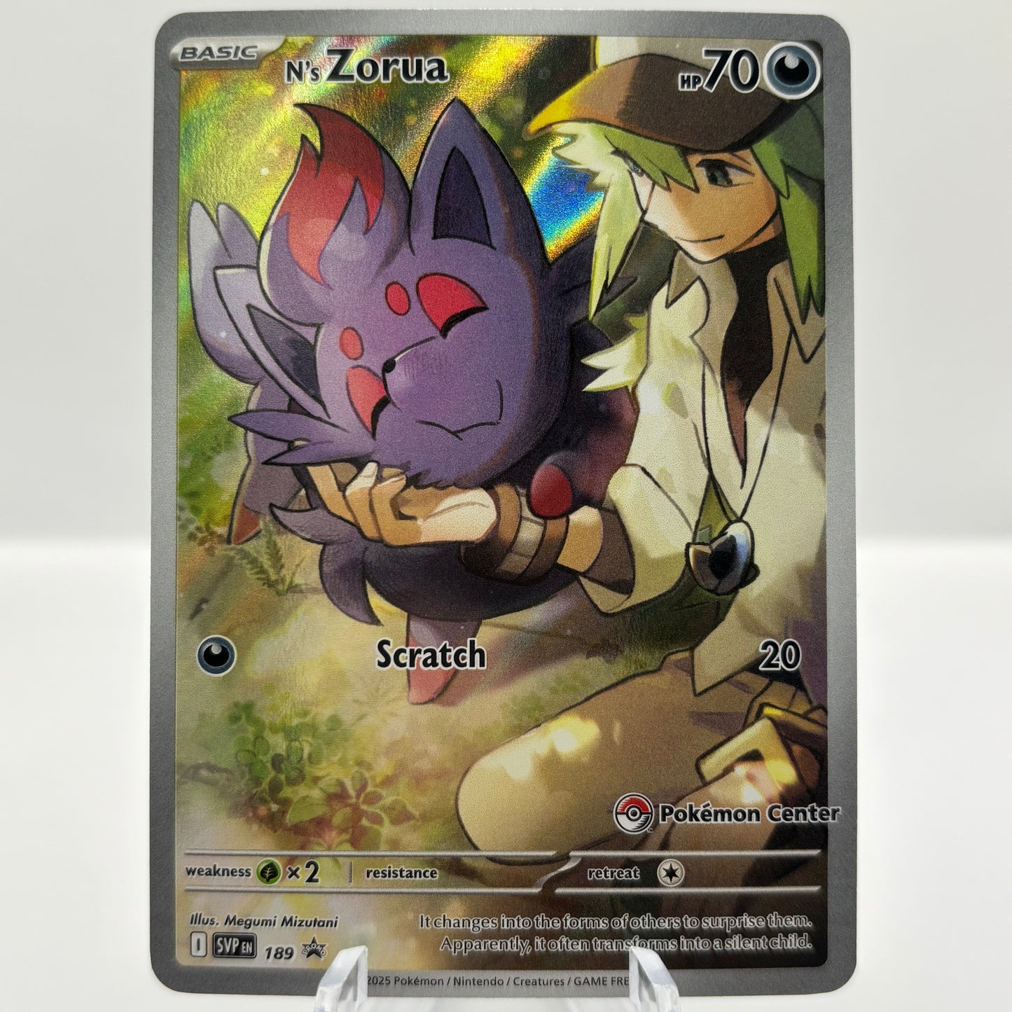 N's Zorua - 189 (Pokemon Center Exclusive) - SV: Scarlet & Violet PR single card