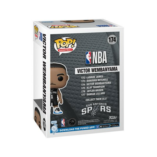 NBA San Antonio Spurs Victor Wembanyama Funko Pop! Vinyl Figure #174