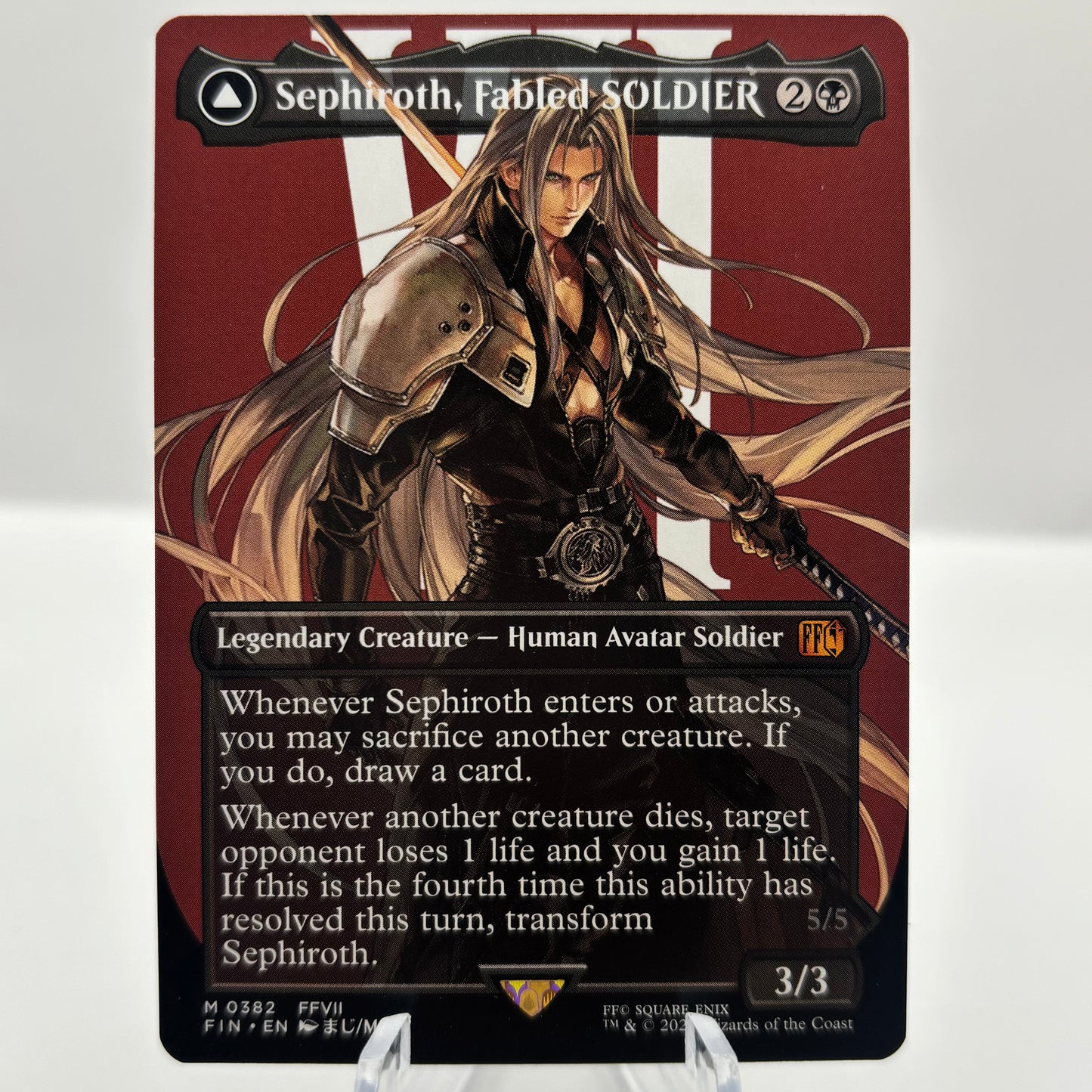Sephiroth, Fabled SOLDIER (0382) (Borderless) - FINAL FANTASY single card