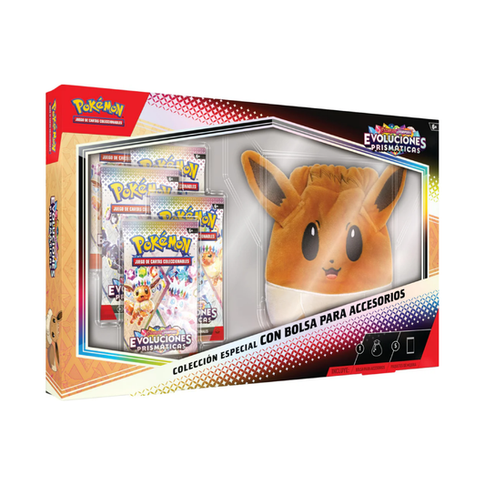 Pokémon TCG: Evoluciones Prismaticas Colección Especial Con Bolsa Para Accesorios